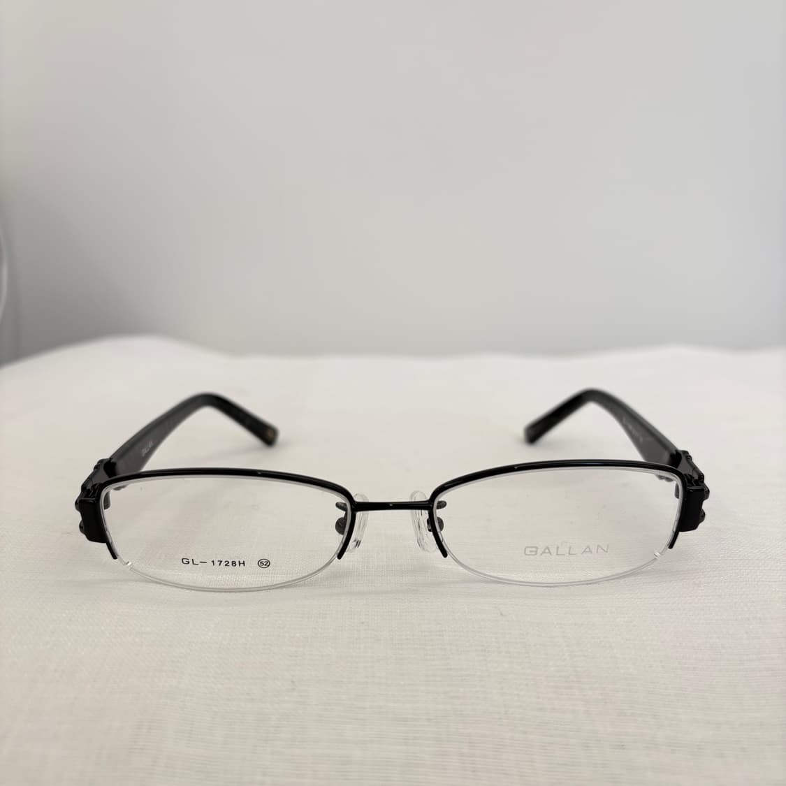 GALLAN 겔랑 블랙 반무테 빈티지안경 상품이미지1