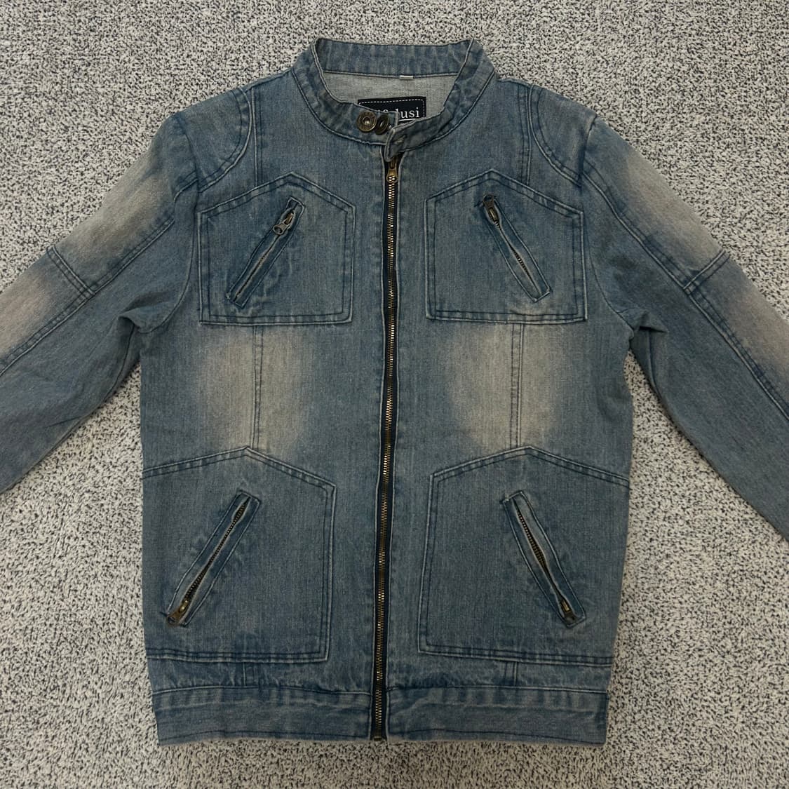 Xifulusi Zip Denim Jacket. 상품이미지3