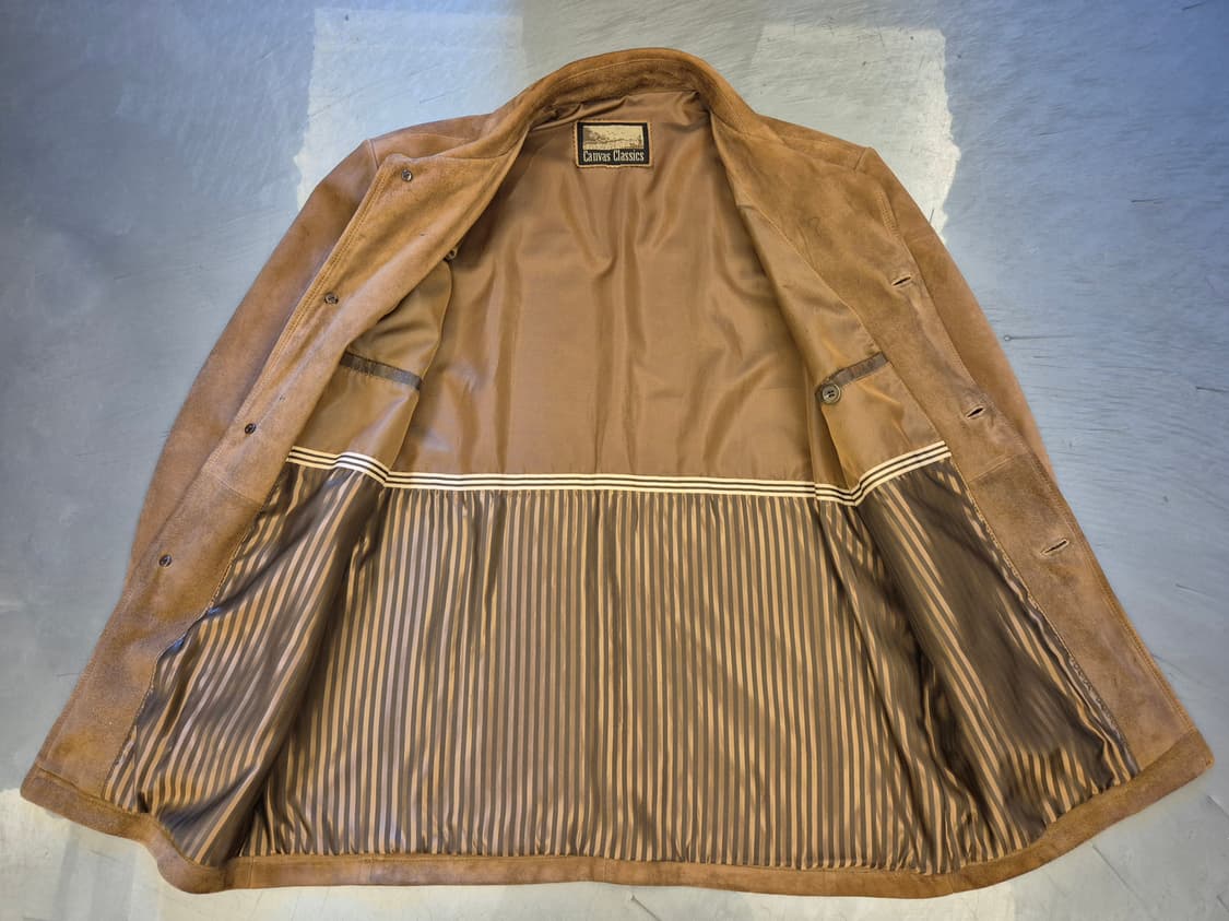 90s Suede leather jacket 상품이미지3