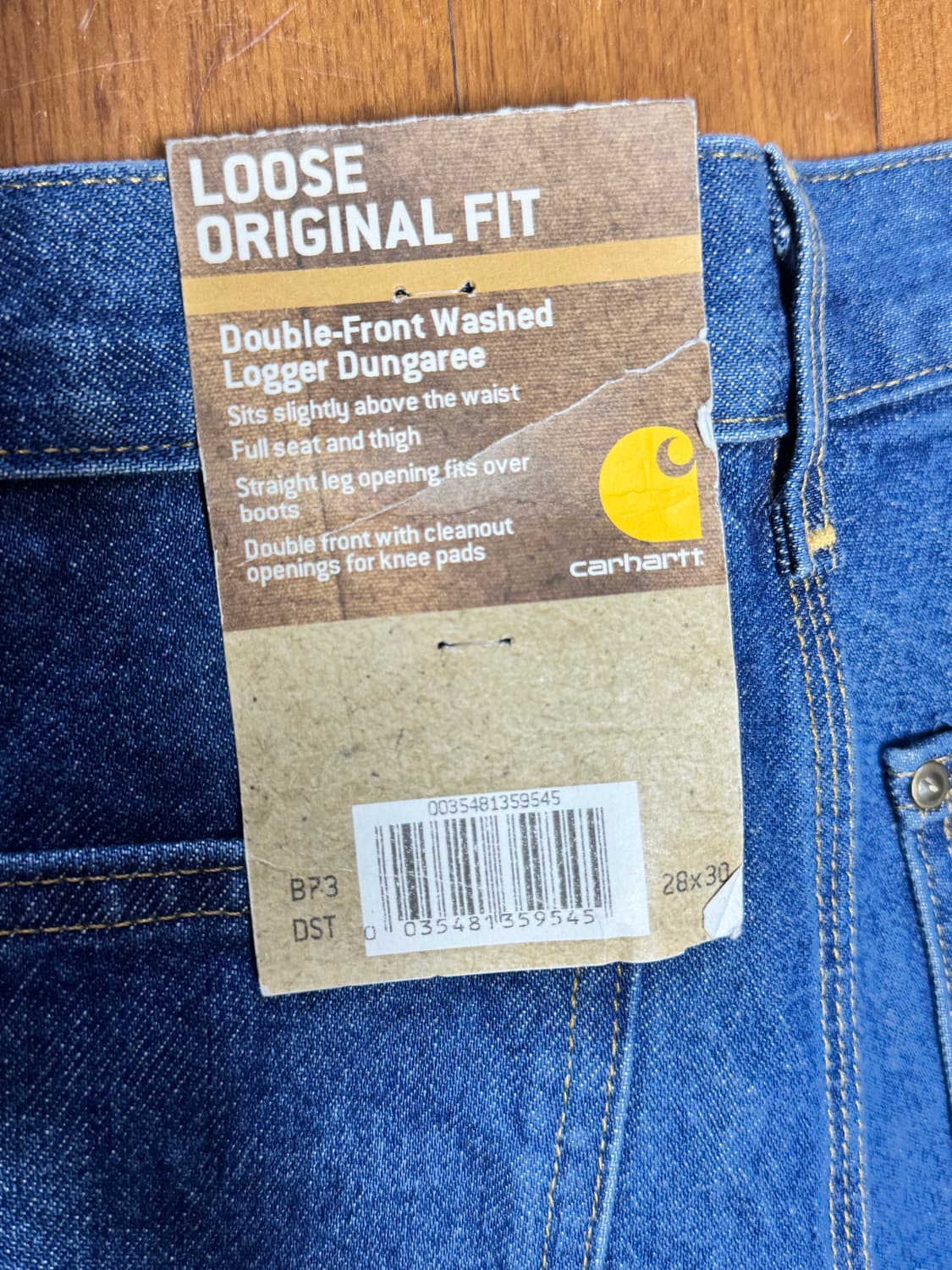 칼하트 더블니 카펜터 B73 28x30 새상품 상품이미지4