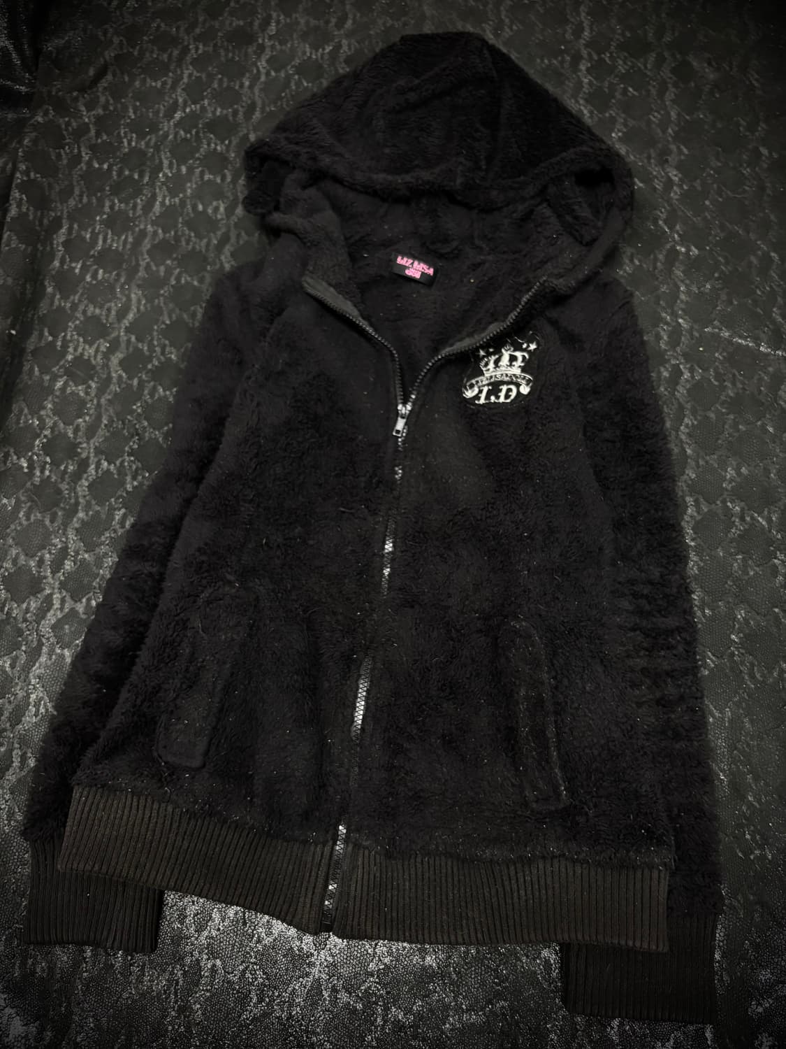 “LIZ LISA doll” Y2K Patchwork Hoodie Fle 상품이미지4