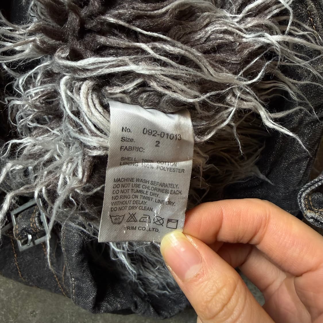 빈티지 퍼 데님 자켓 상품이미지3