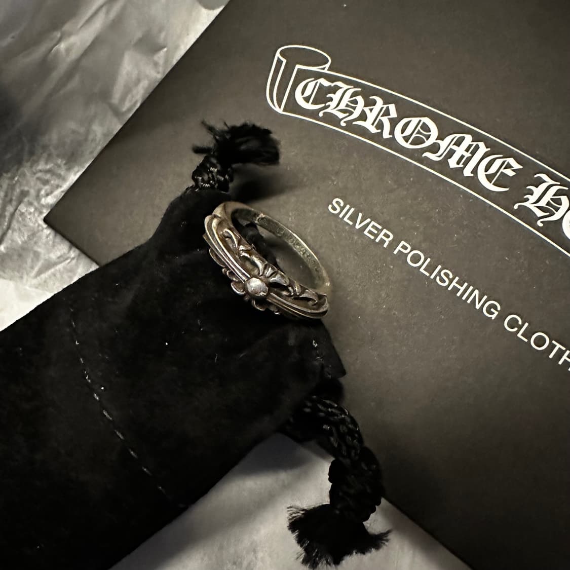 [us7] 새상품 크롬하츠 베이비 플로랄 링 상품이미지3