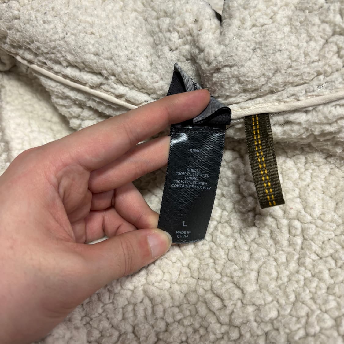 XL 챔피온 카키 쉐르파 폴리쉘 자켓 상품이미지5