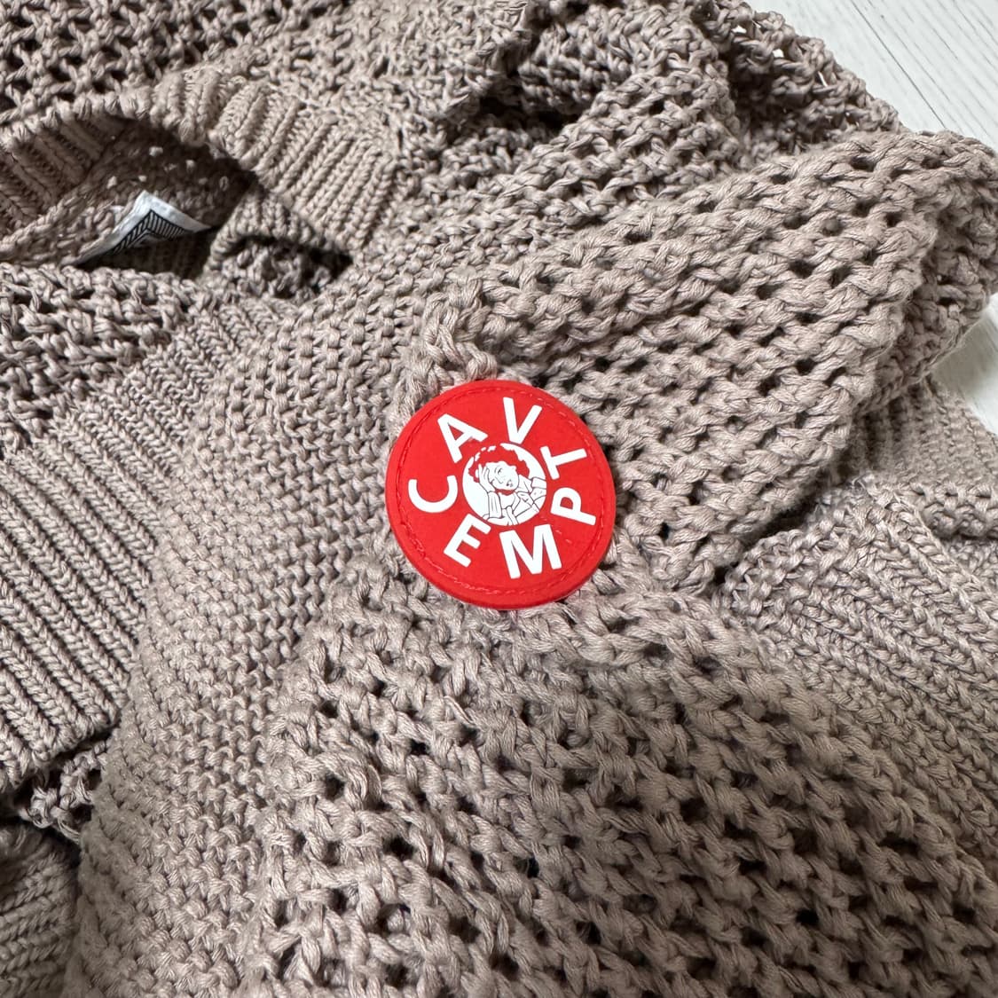 [카브엠트] 사이드 립 루즈 메시 니트 (XL) 상품이미지8