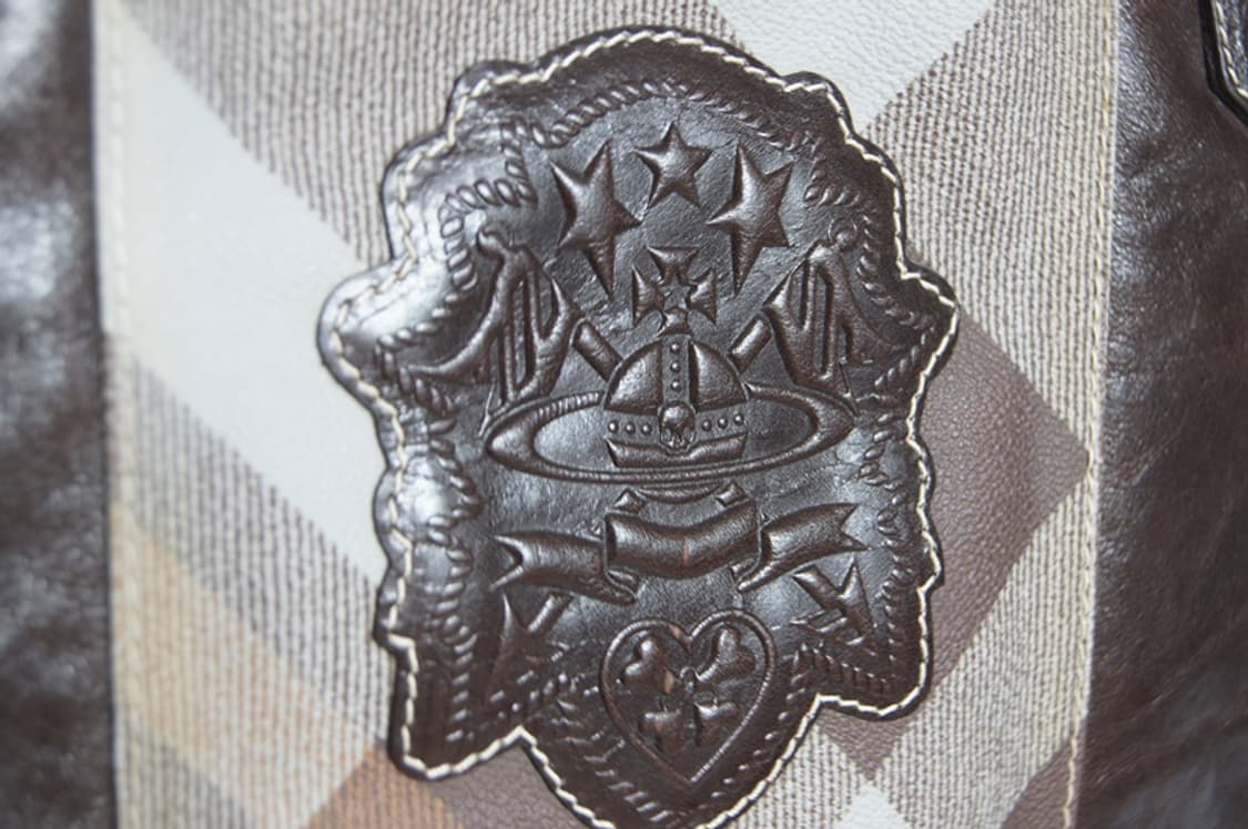 비비안웨스트우드 체크 숄더백 브라운 상품이미지5