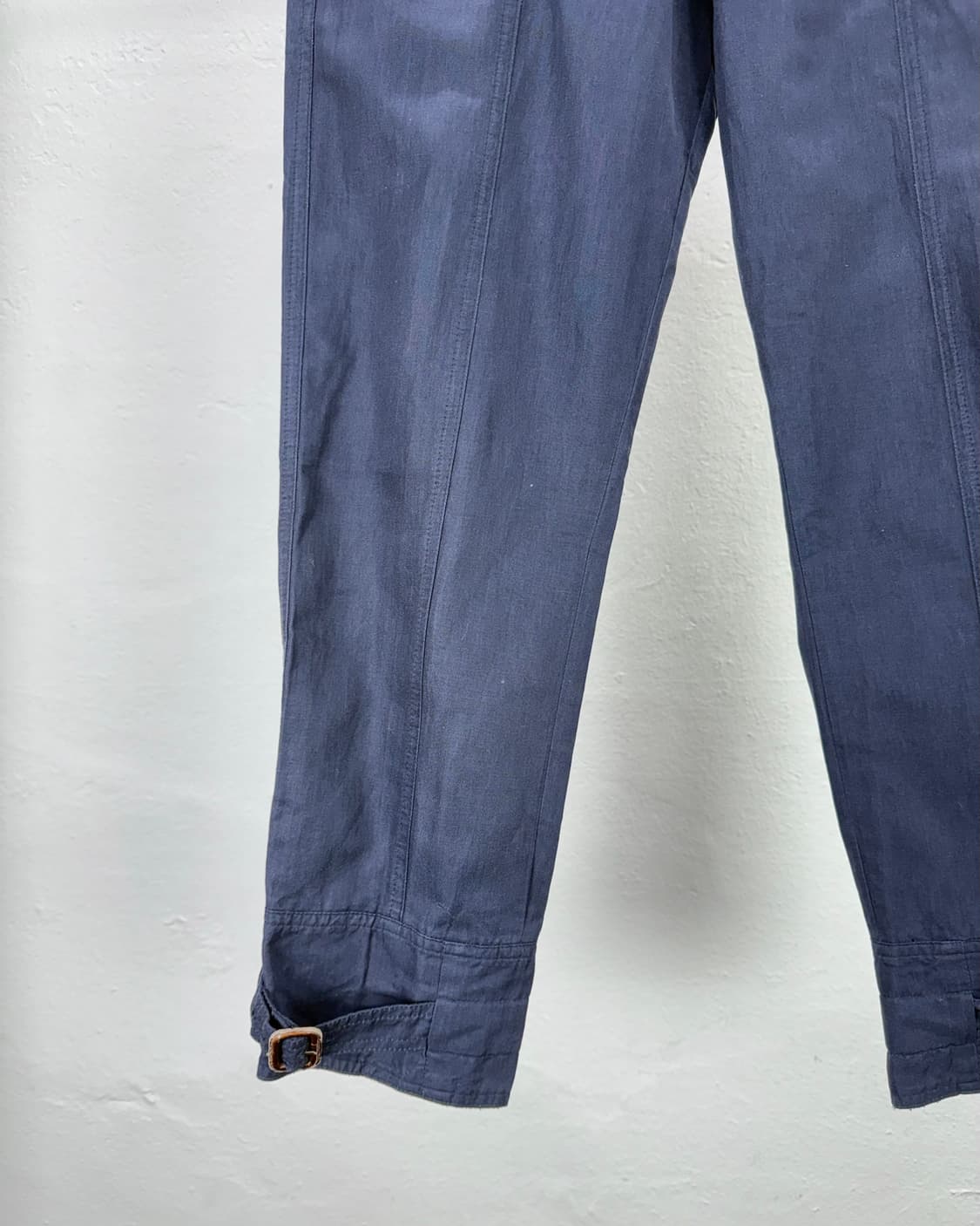 드리스 반 노튼 네이비 본디지 치노 코튼 팬츠 상품이미지4