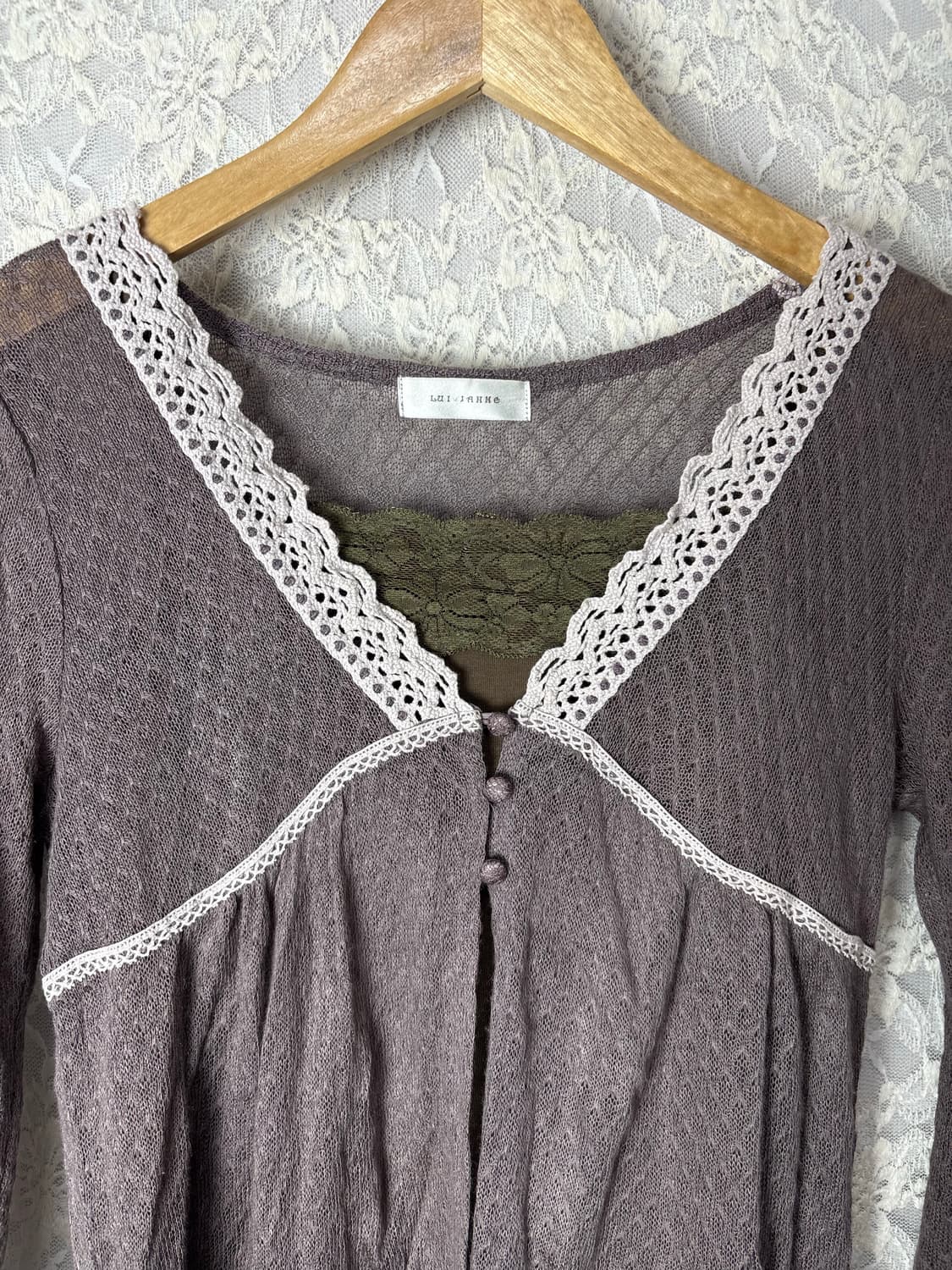 보라 레이스 가디건 나시 세트 상품이미지6