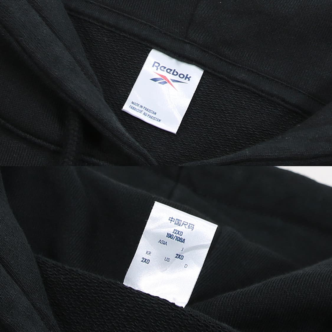 (착용컷) Reebok 후드 티셔츠 (남성용 105) 상품이미지5