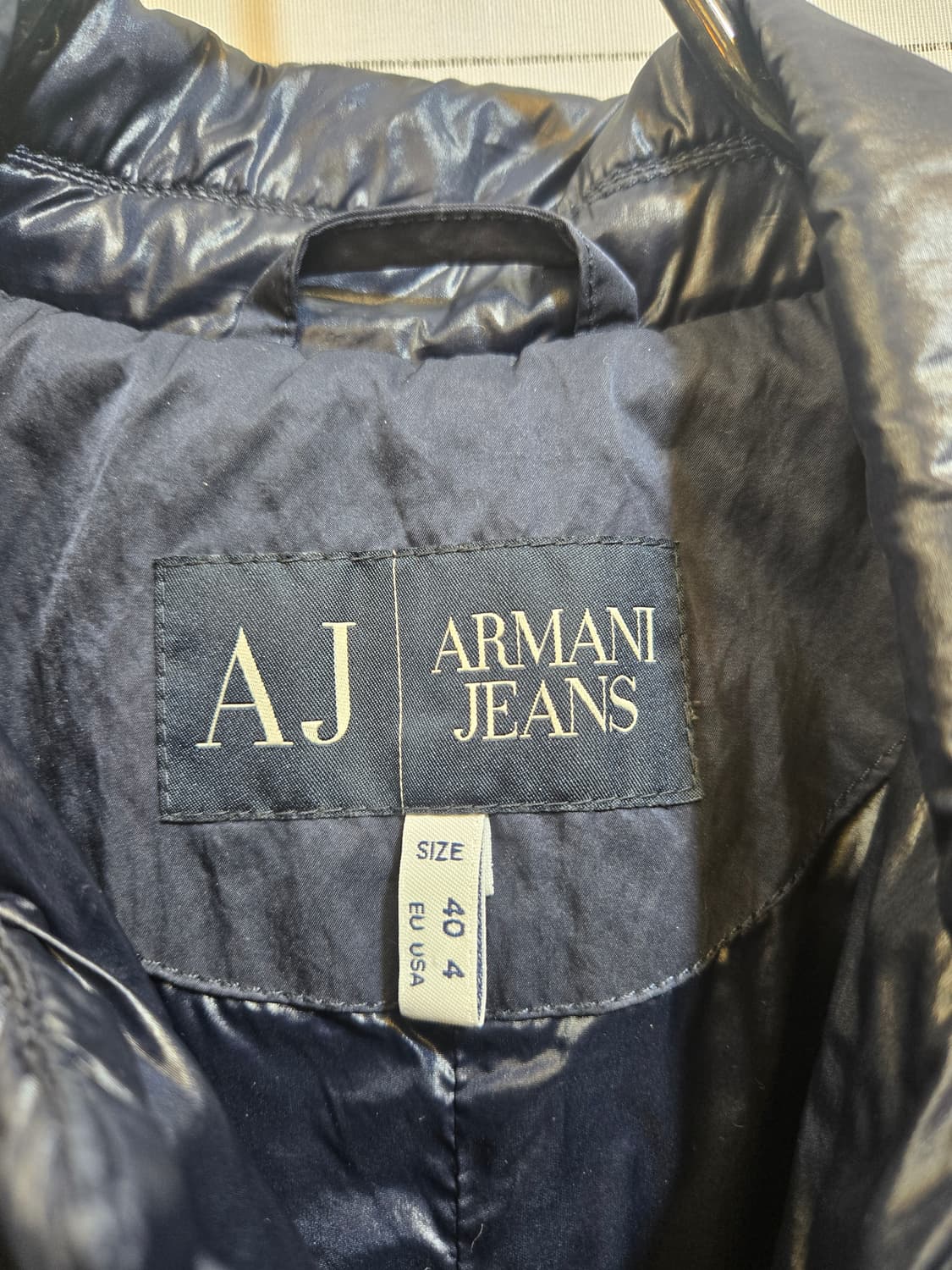 아르마니진 다크네이비 패딩 자켓 상품이미지2