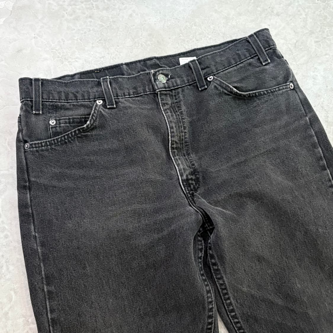 [36/30] 90s USA🇺🇸 리바이스 505 오렌지 탭 블랙 흑청 상품이미지3