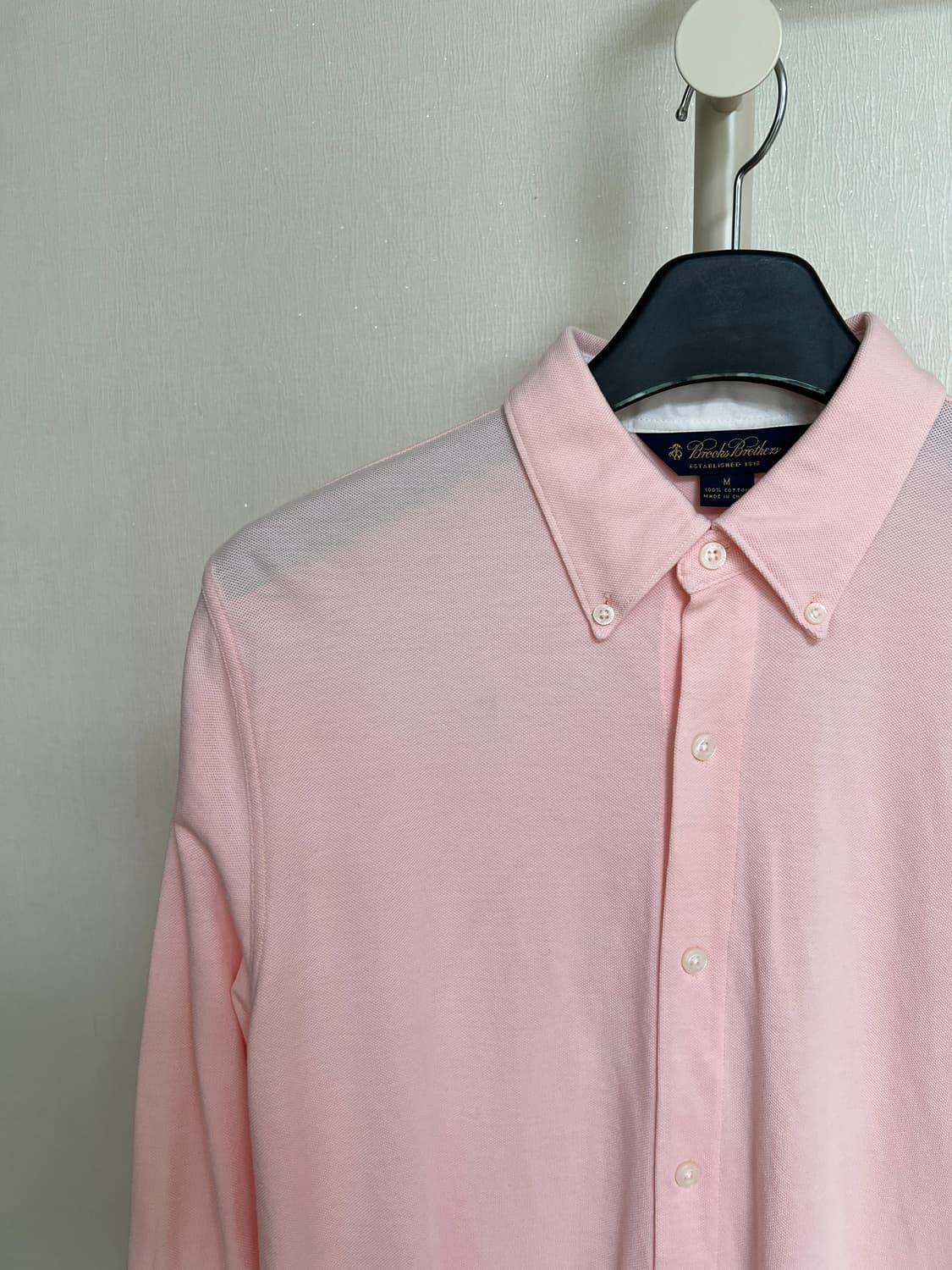 Brooks Brothers 브룩스 브라더스 핑크 버튼다운 피케 셔츠 상품이미지2