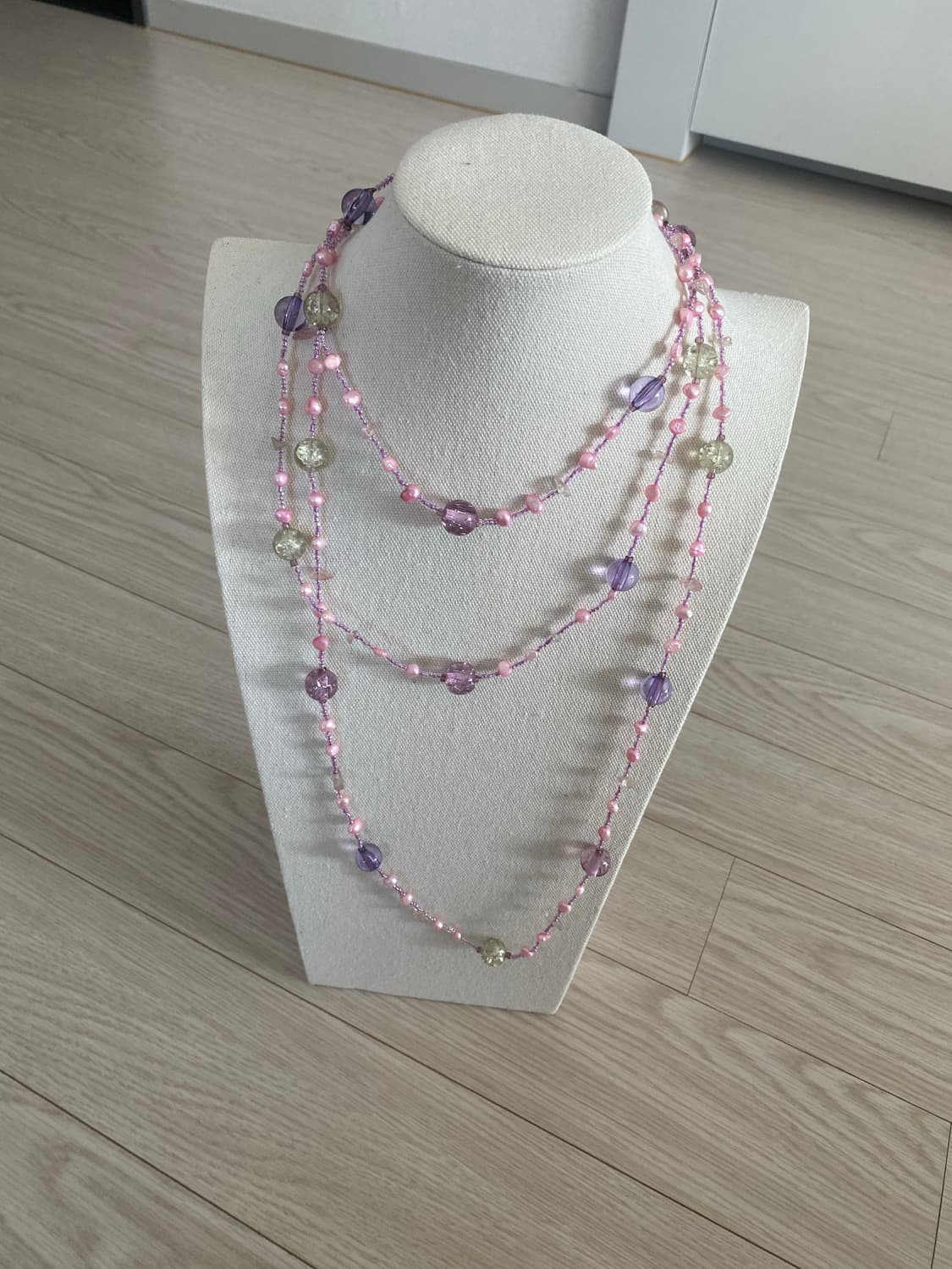 빈티지 멀티 비즈 롱 목걸이 상품이미지8