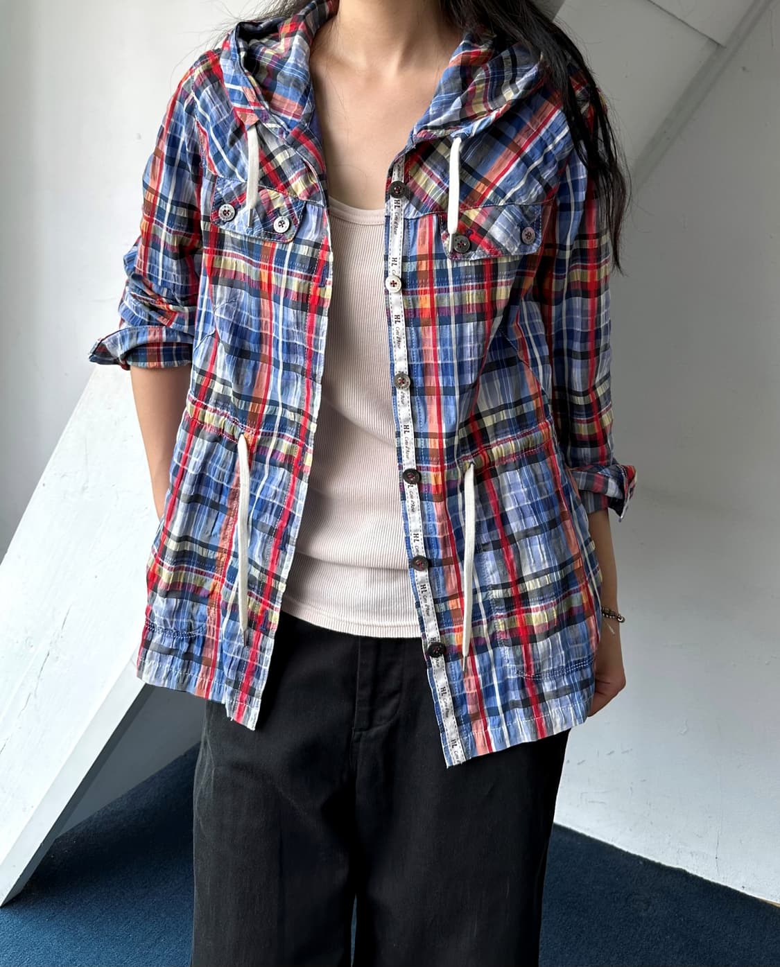 Cotton poly volume fabric design jacket 상품이미지10