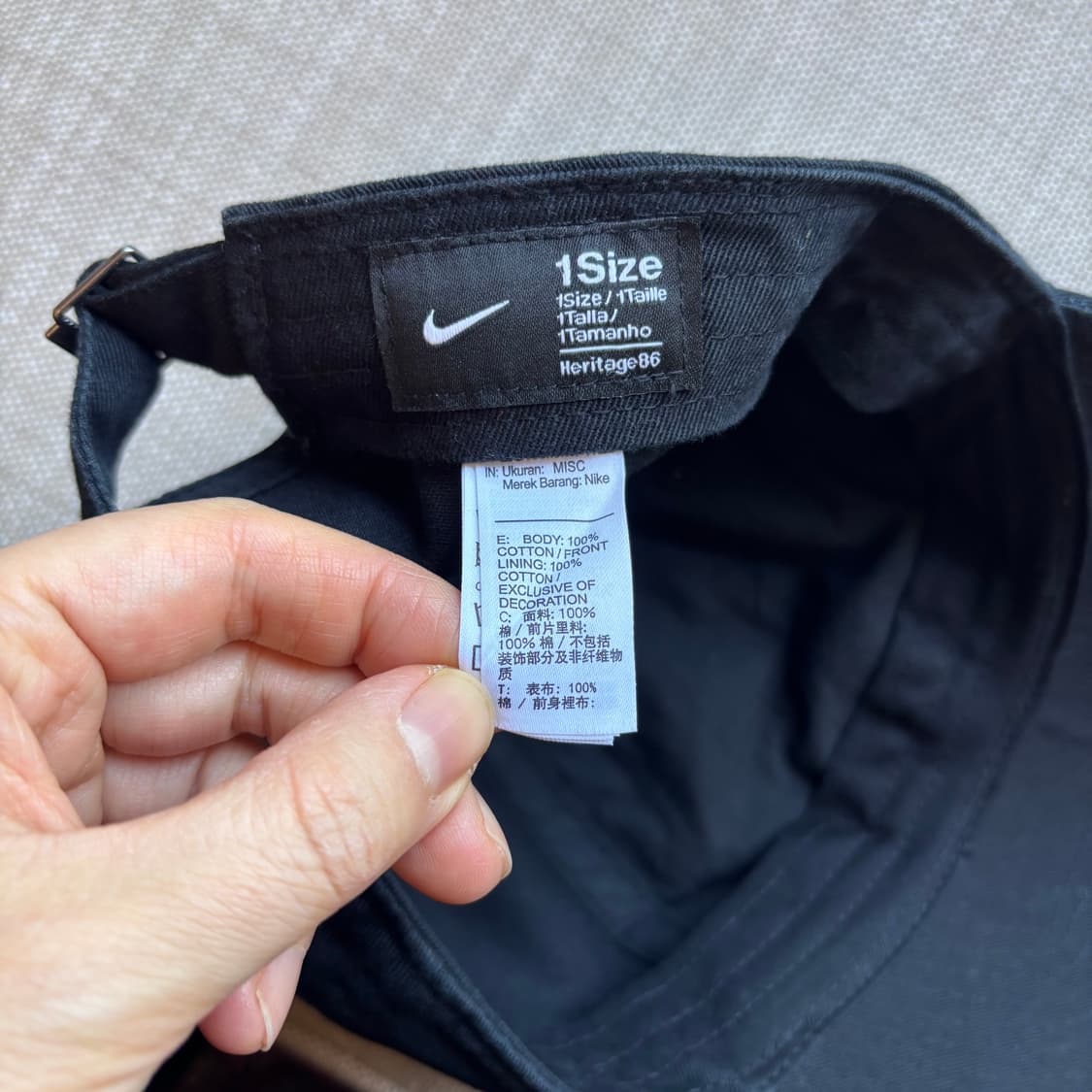 나이키 헤리티지86 볼캡 블랙 (남여공용) 상품이미지9