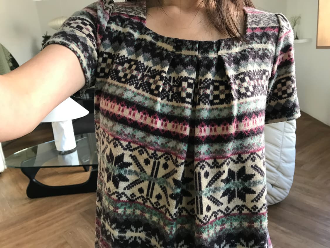  vintage pattern pocket one-piece 상품이미지4