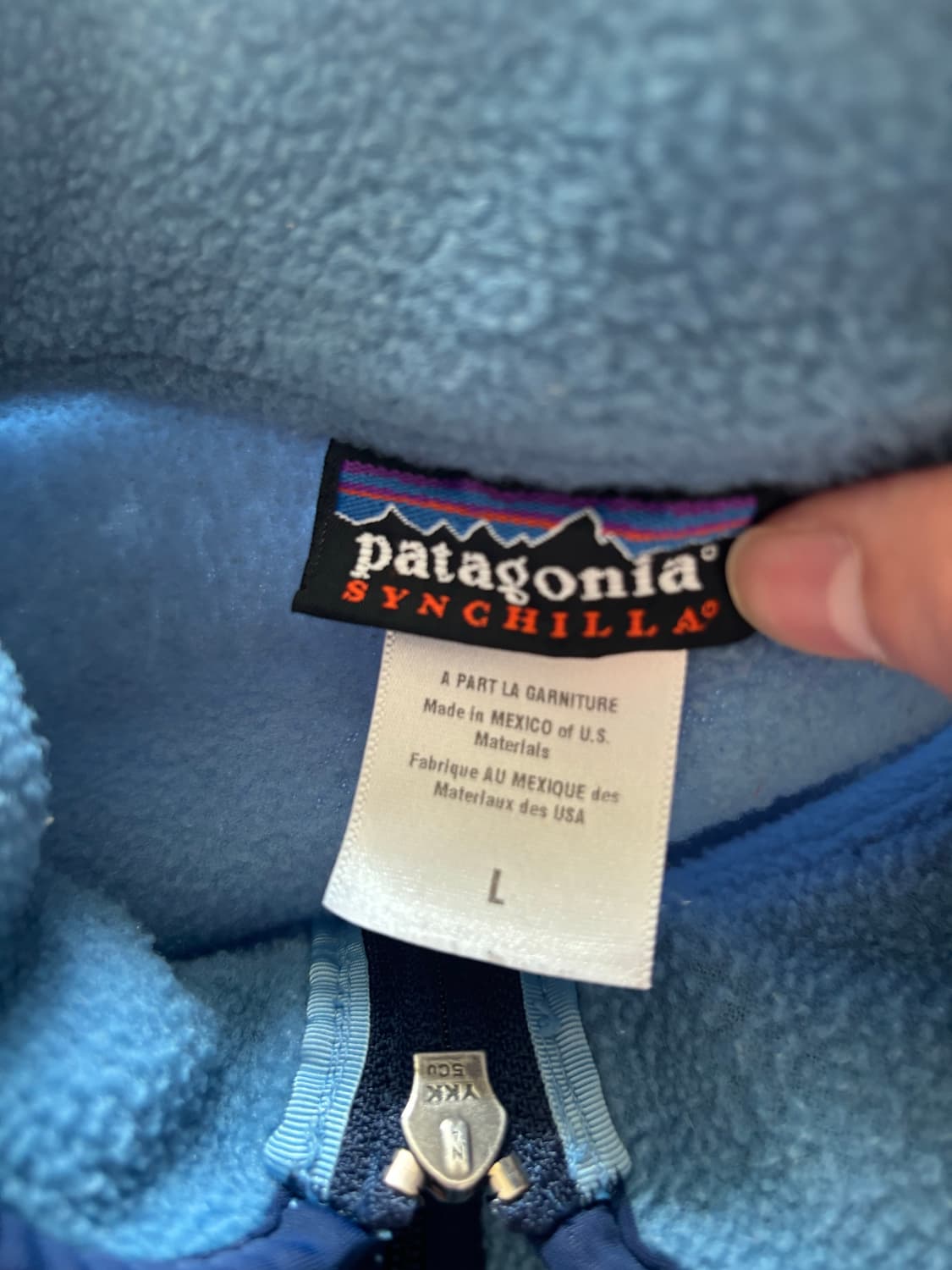 파타고니아 신칠라 하프집업 스카이블루 L 상품이미지3