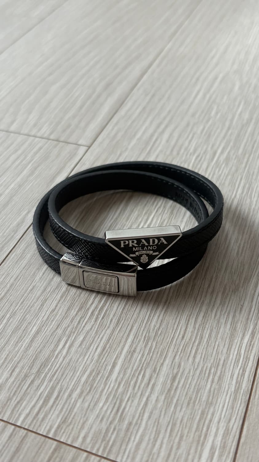 프라다 사피아노 이중 가죽팔찌 상품이미지2