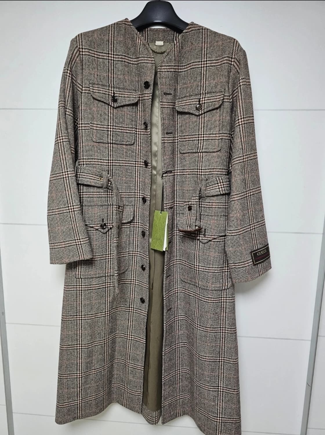 구찌 정품 매크로 코트(44r/100/텍달린새제품) 상품이미지2