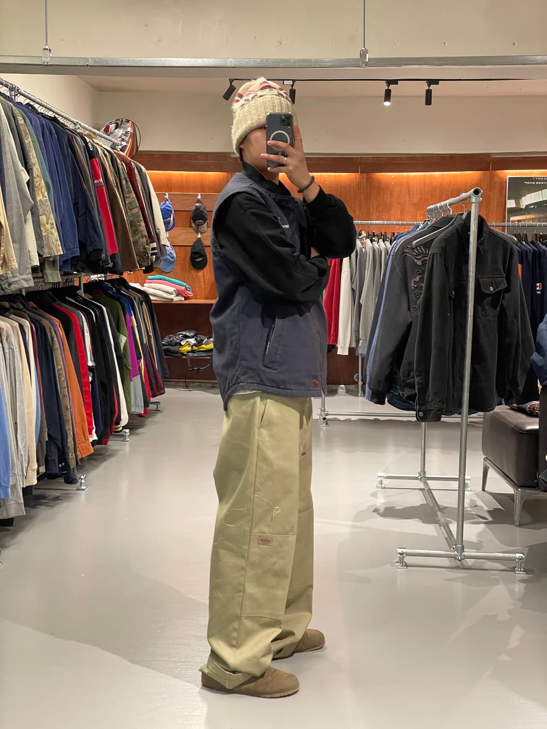 빈티지 워크 베스트 조끼   상품이미지4