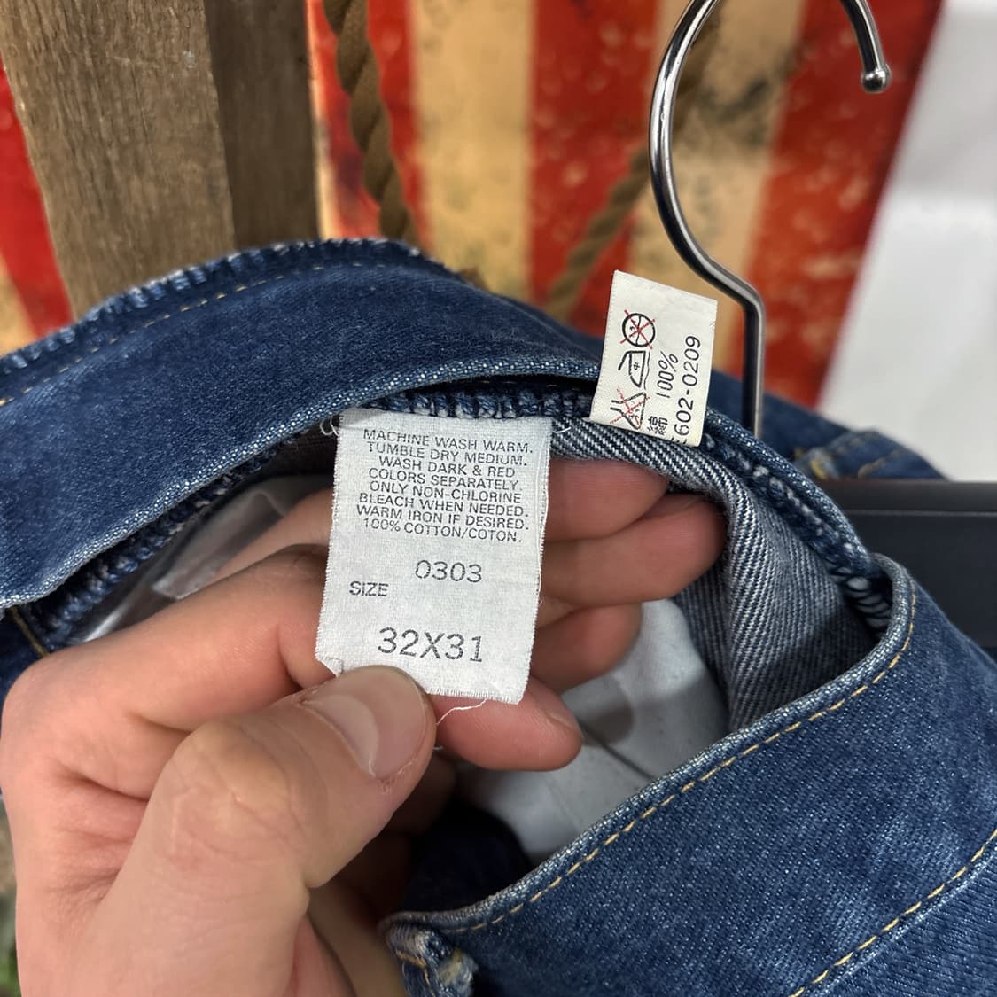 00s 리 라이더스 재팬라인 데님 배기팬츠 쉴드포켓 N545 상품이미지8