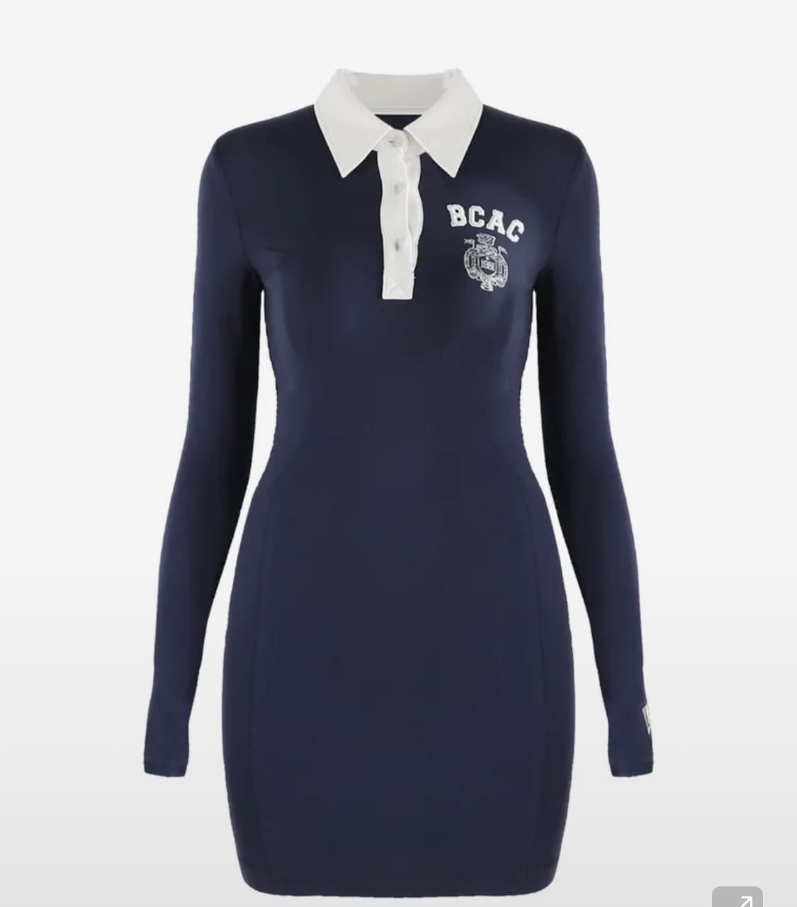 배드블러드 BCAC 엠블렘 져지 폴로 드레스 - 네이비 상품이미지1