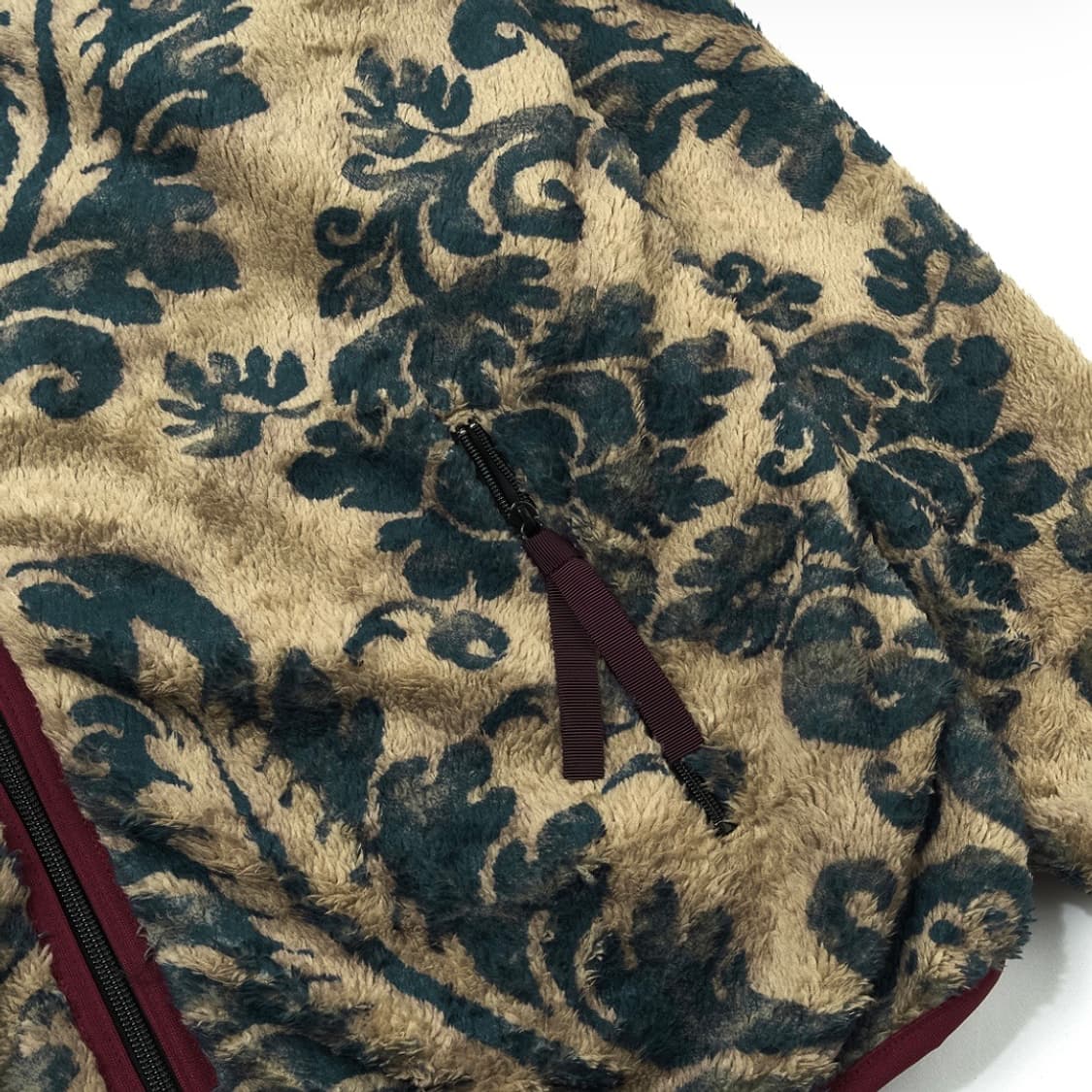 캐피탈 다마스크 패턴 마리아 플리스 집 블루종 베이지 상품이미지5