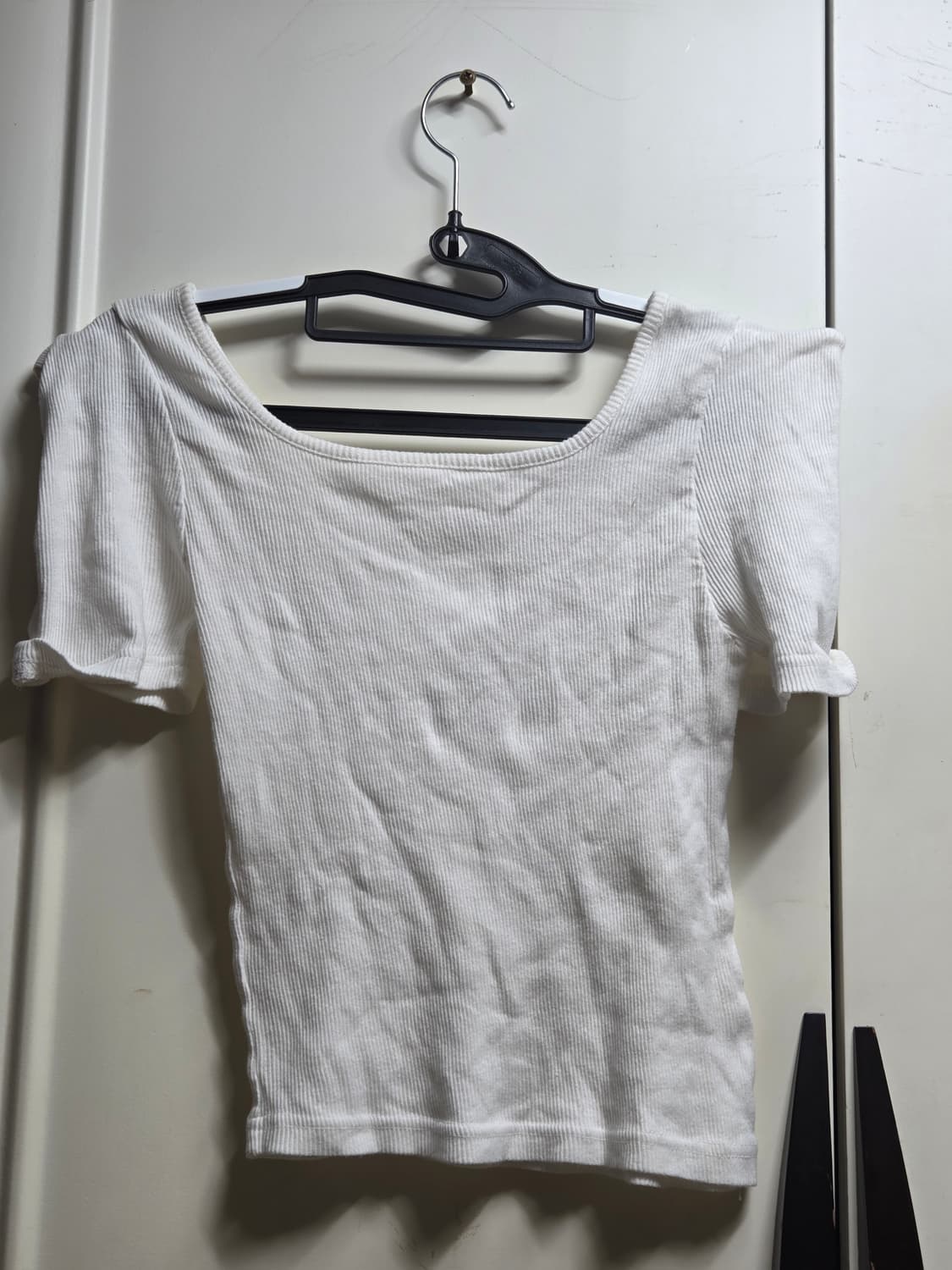 5천원 급처! 어깨 퍼프 니트 반팔 티셔츠 상품이미지1