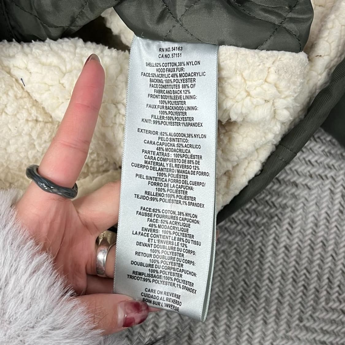 리바이스 나일론 양털 야상 v0698 상품이미지10