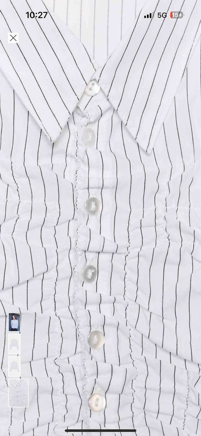 gimaguas 기마구아스st Zara 셔링 셔츠 상품이미지4