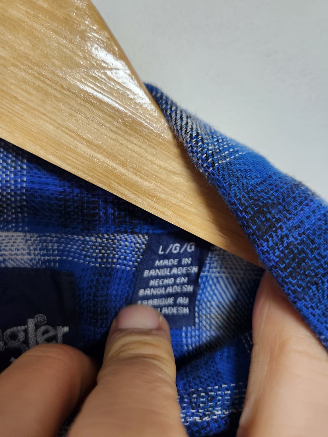 랭글러Wrangler 웨스턴 플란넬 셔츠 L - S74 상품이미지5