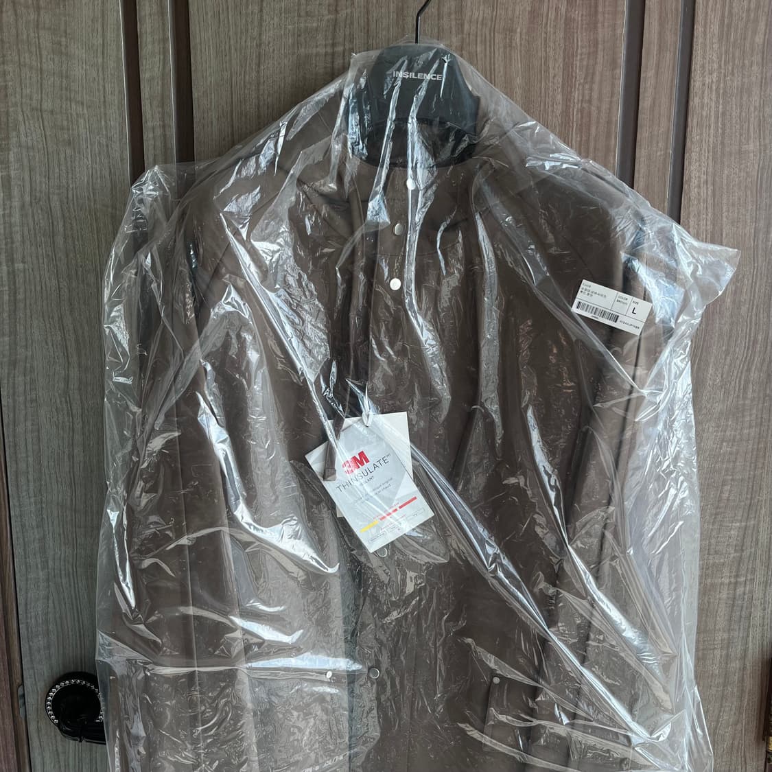 새상품(L)인사일런스 3M 신슐레이트 오버사이즈 후드 파카 브라운 상품이미지3
