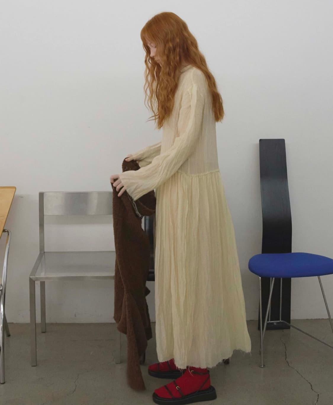 아유서울 Crease maxi dress 상품이미지2