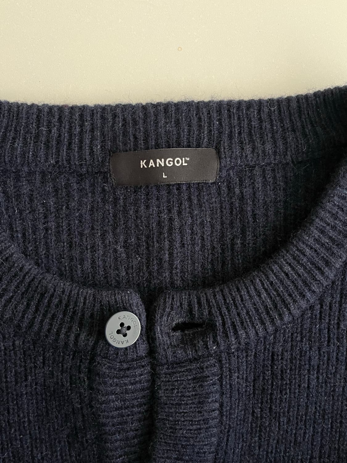 L) 캉골 라운드넥 가디건 네이비 상품이미지4