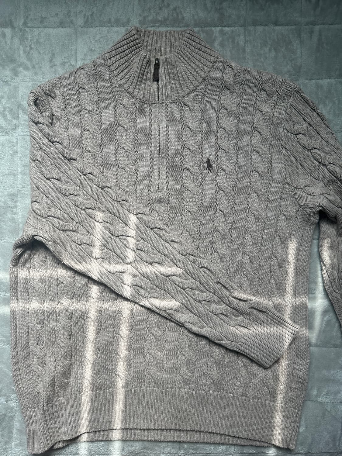 폴로 케이블 니트 코튼 스웨터 상품이미지2