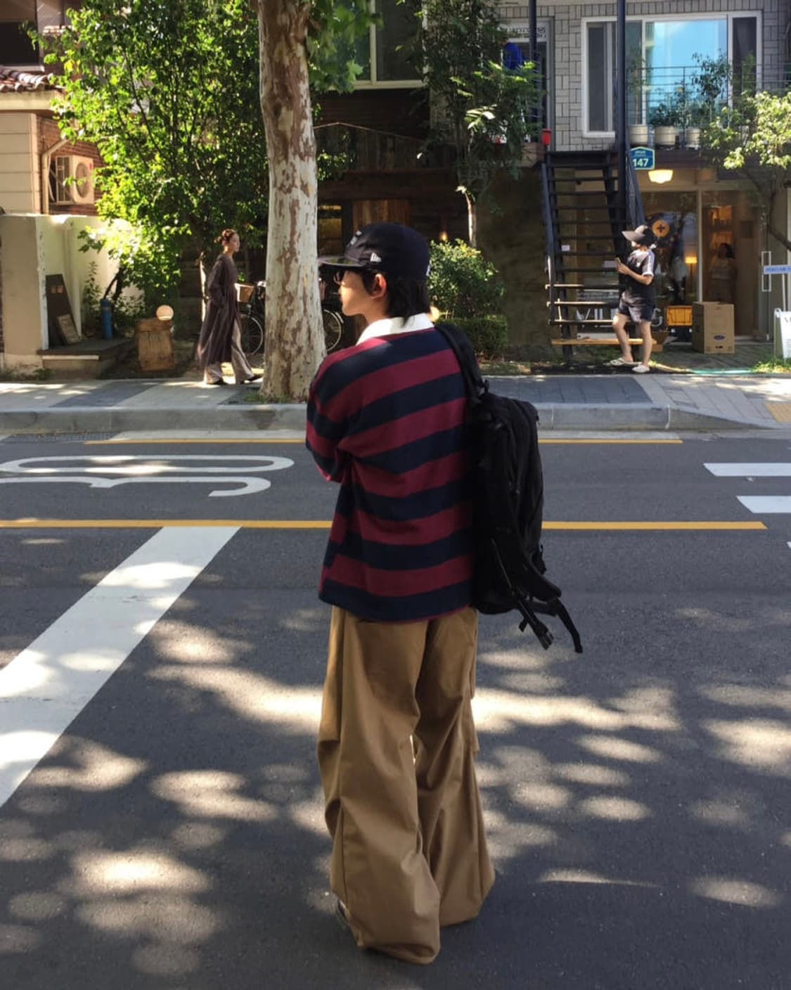 레터프 핀턱 벌룬 코튼 팬츠 상품이미지3