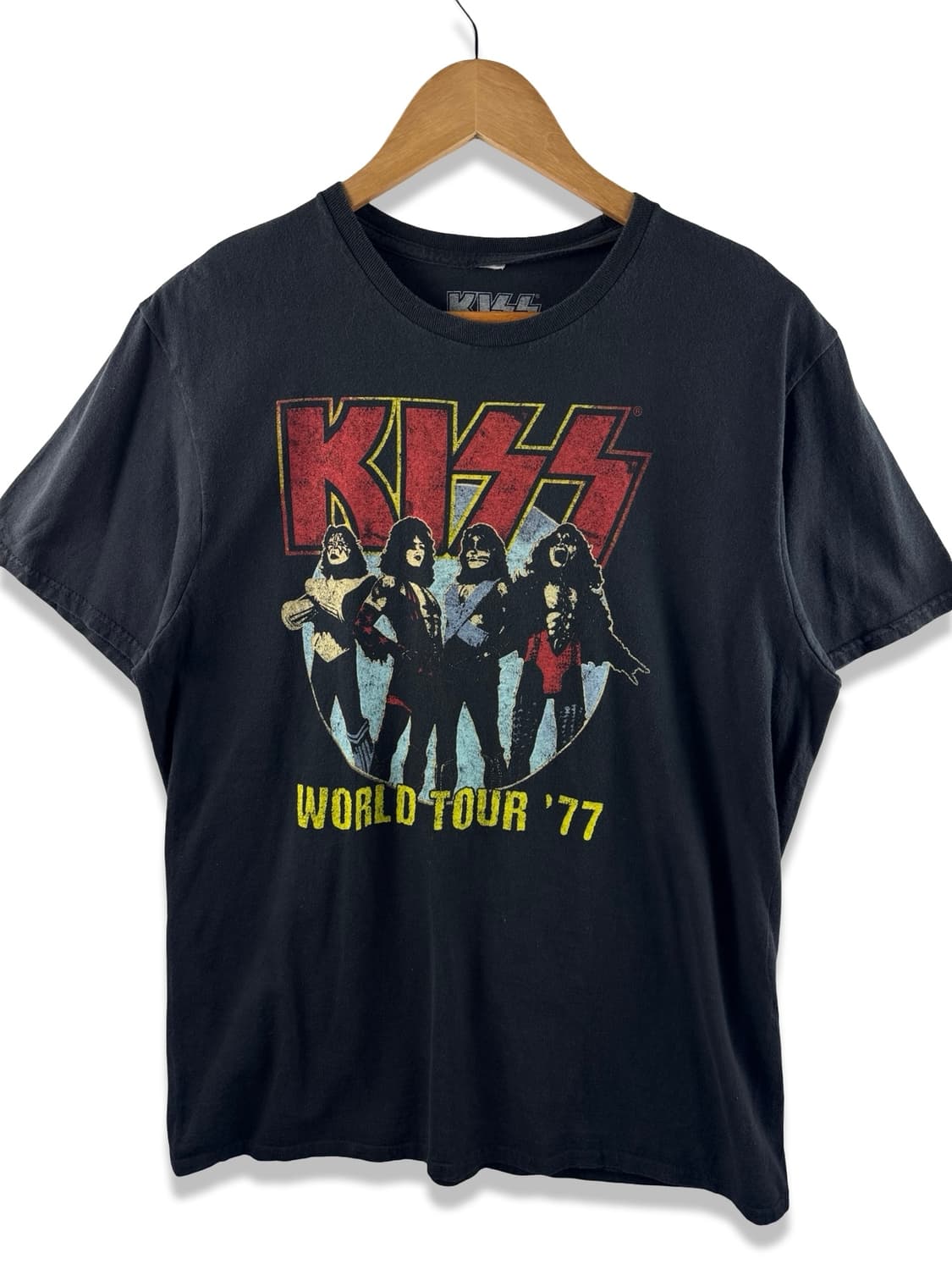 KISS World Tour '77'그래픽 밴드티셔츠2115 상품이미지1