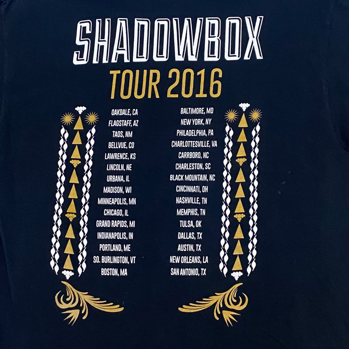 미국 빈티지 길단 비츠앤티크 2016투어 락티셔츠 반팔티 상품이미지6