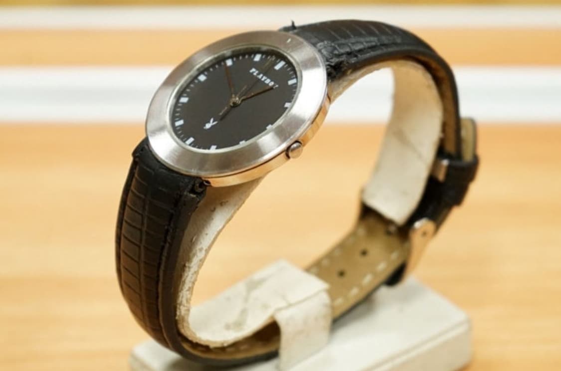 80s 플레이보이 라운드 프레임 쿼츠 시계 상품이미지2