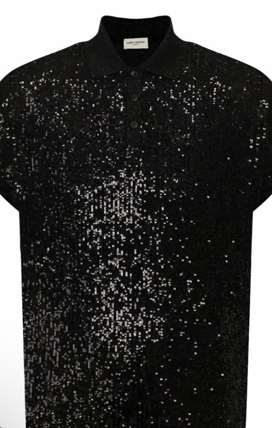 Saint Laurent mens Sequins S/S Polo Shir 상품이미지1