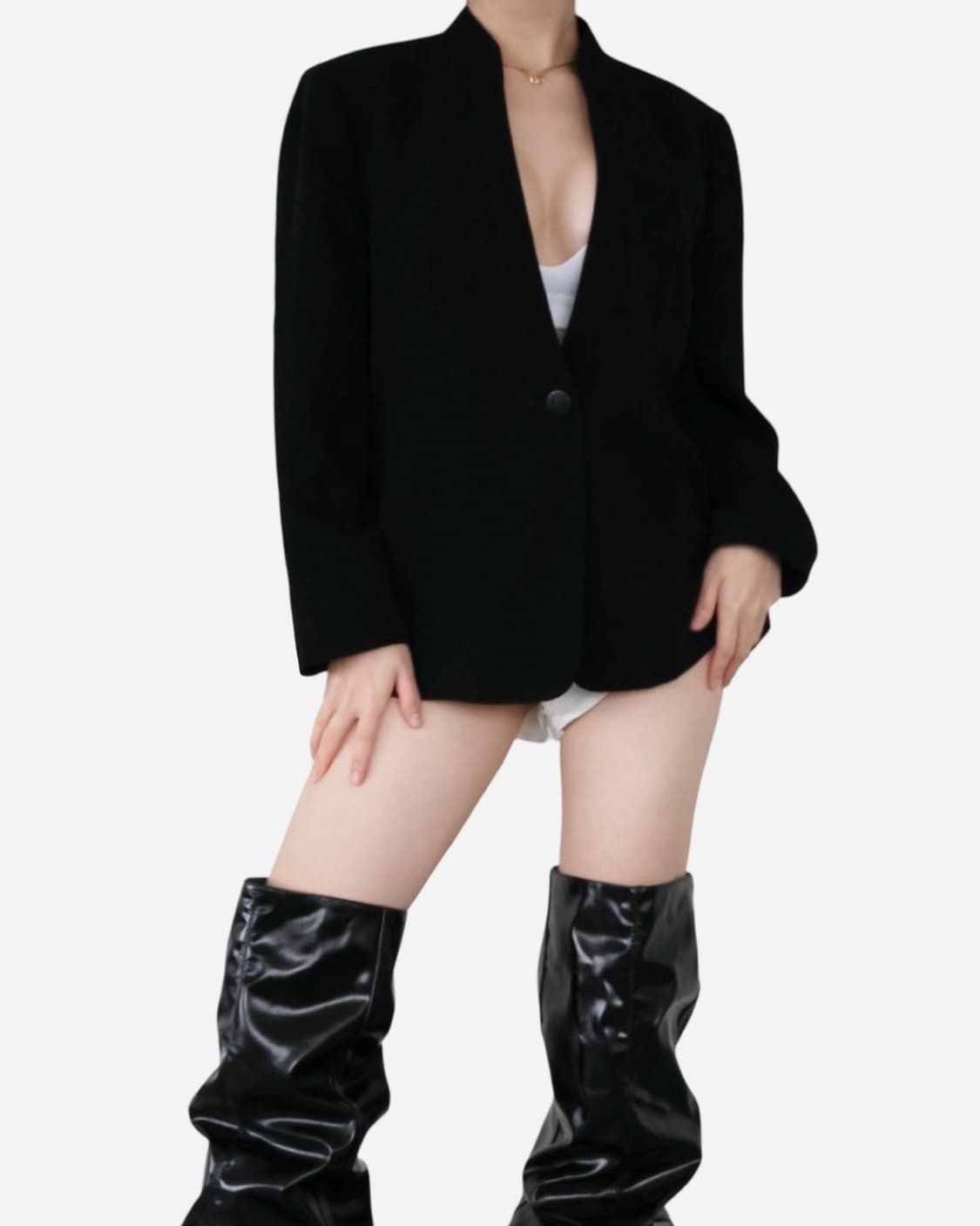 Chloé Minimal Black Jacket 상품이미지3