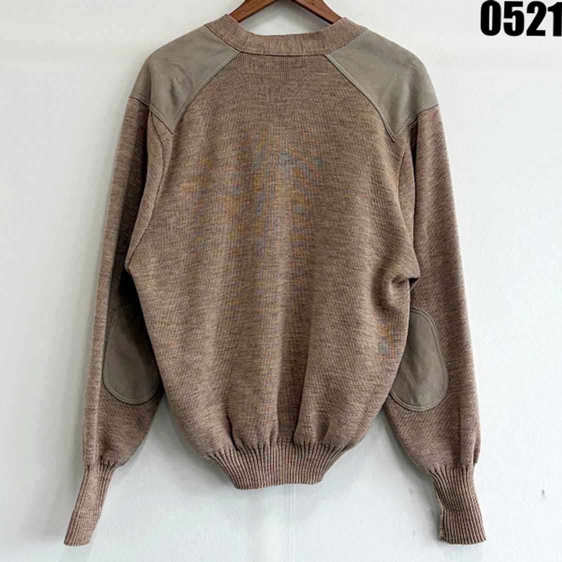 버버리 가죽 패치 울 가디건 L 0521 상품이미지8