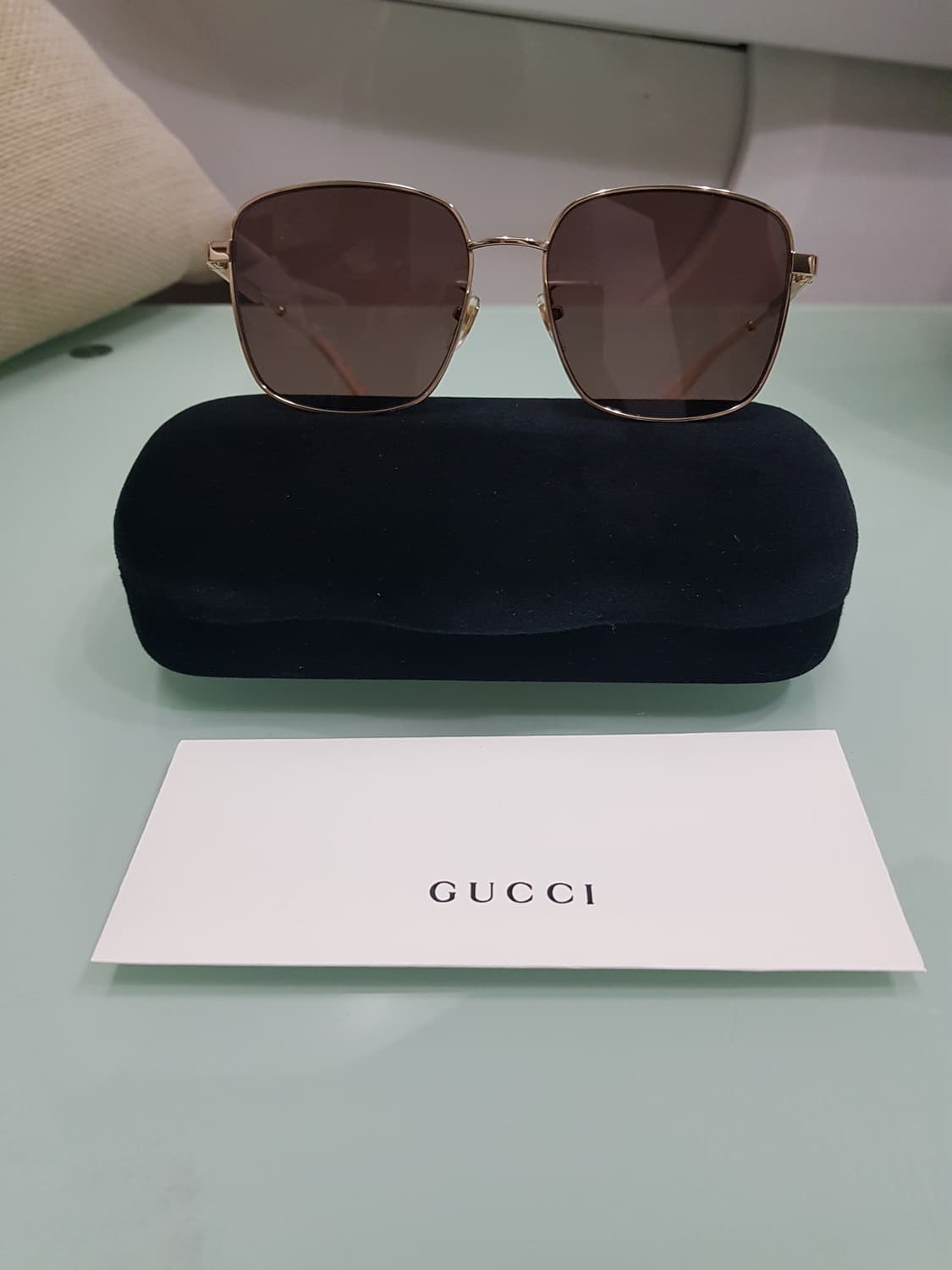 구찌 브라운메탈 오버선글라스(새상품정품 풀구성) 상품이미지5