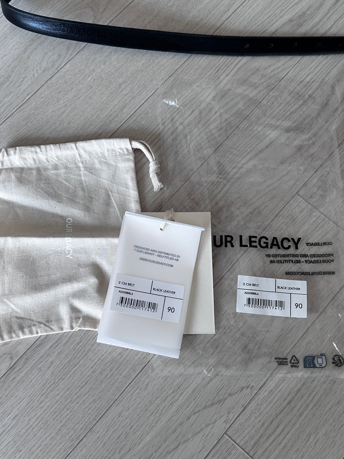 [90] 아워레가시 2cm 벨트 블랙 상품이미지3