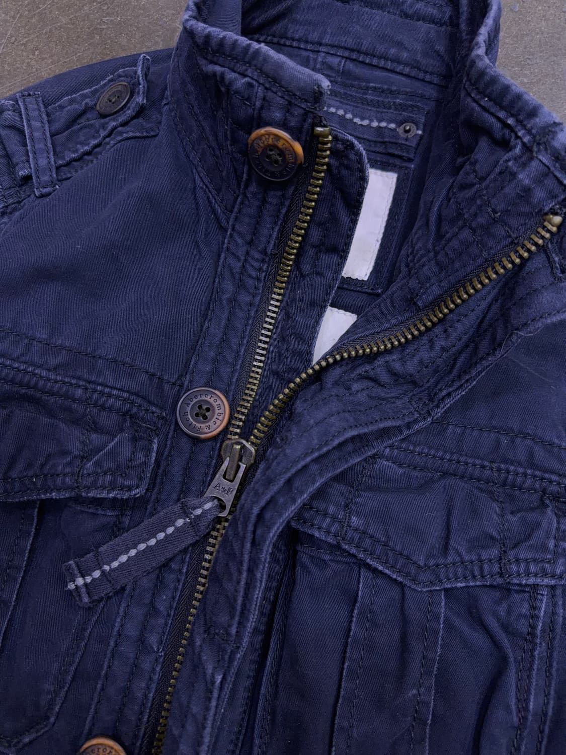 아베크롬비 센티넬 빈티지 밀리터리 야상 자켓 네이비 M 상품이미지7