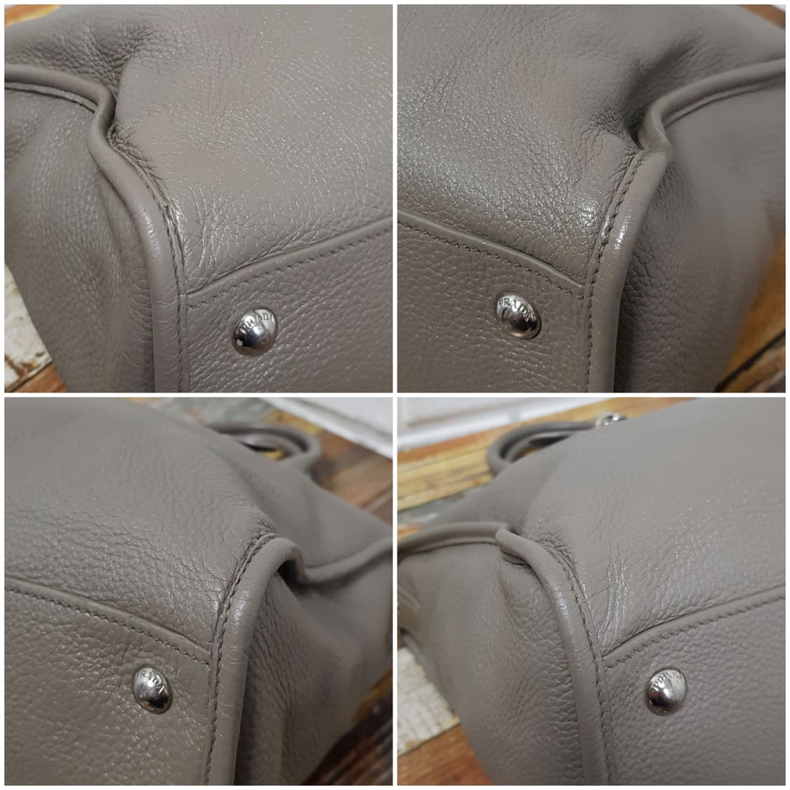 [정품] 프라다 은장로고 비텔로 모터백 상품이미지8