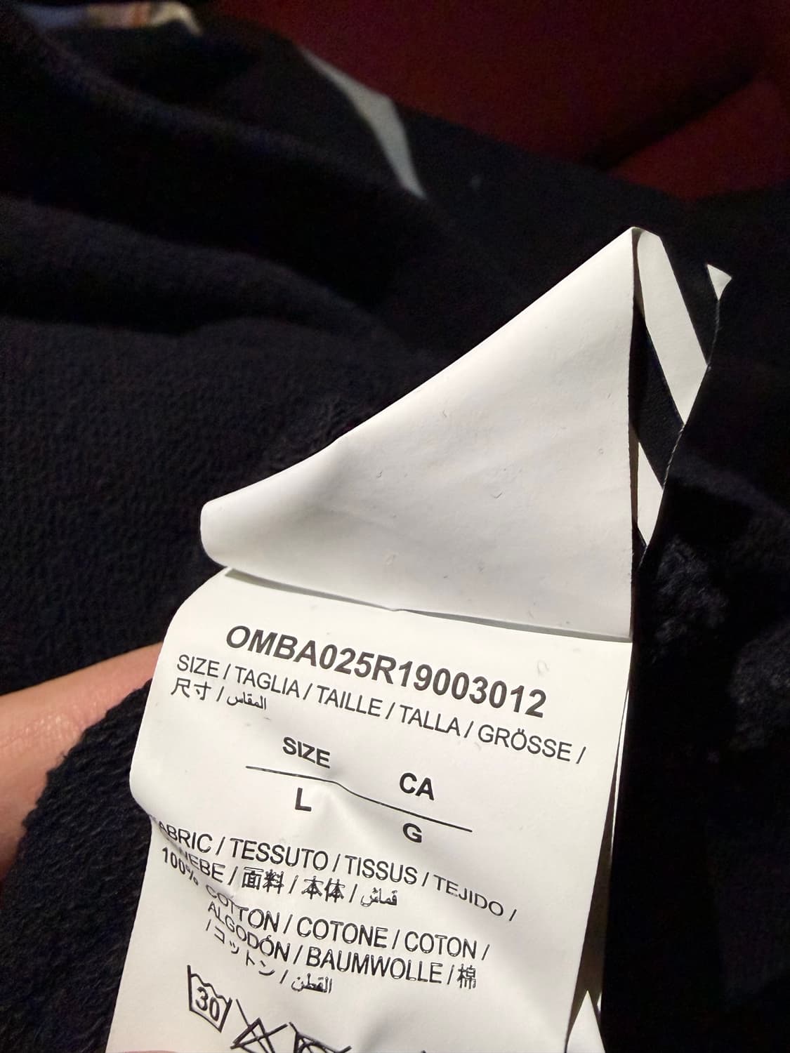 오프화이트 맨투맨 L 상품이미지4