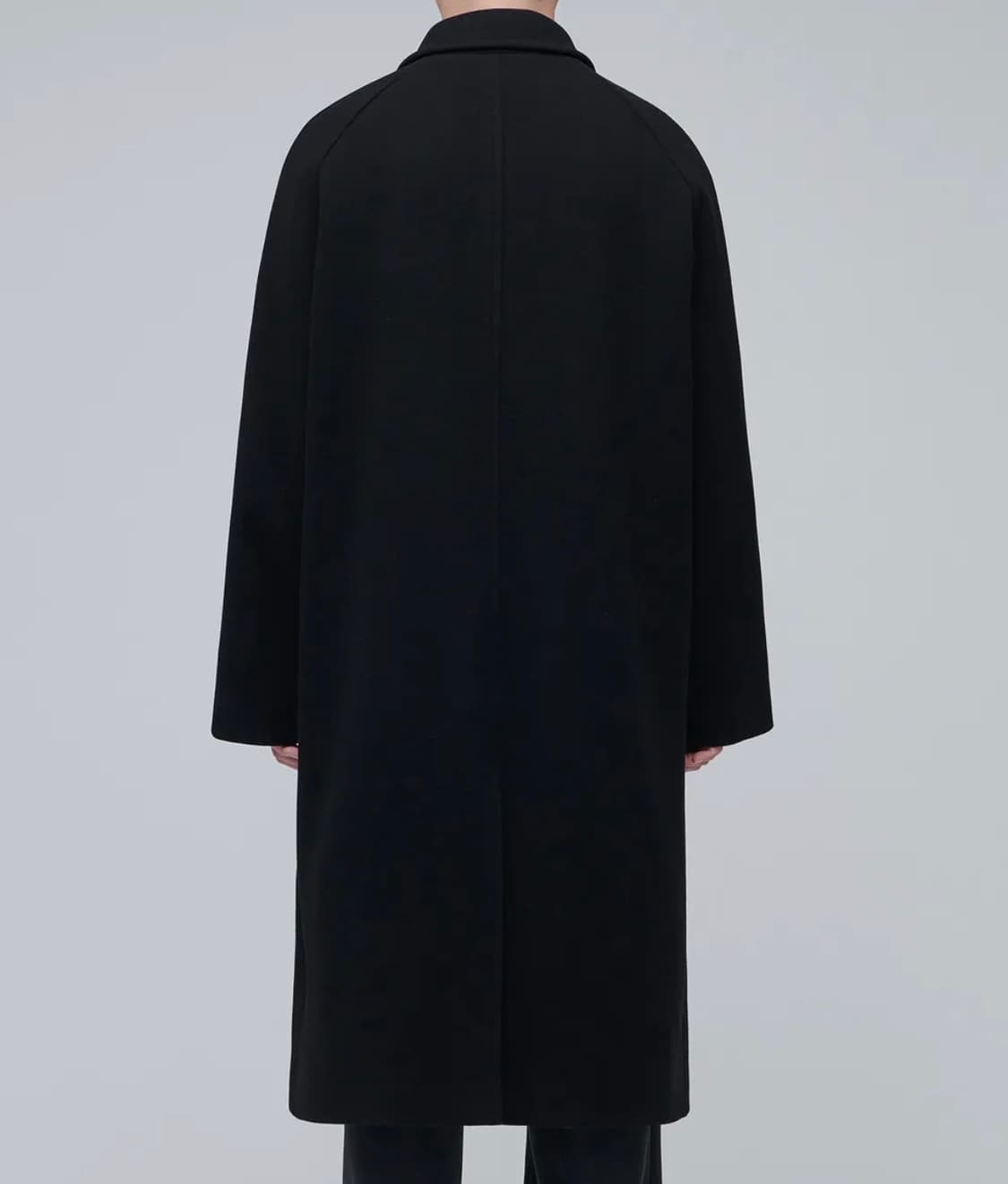 [XL]캐시미어 블렌드 오버사이즈 발마칸 코트 [블랙] 상품이미지2