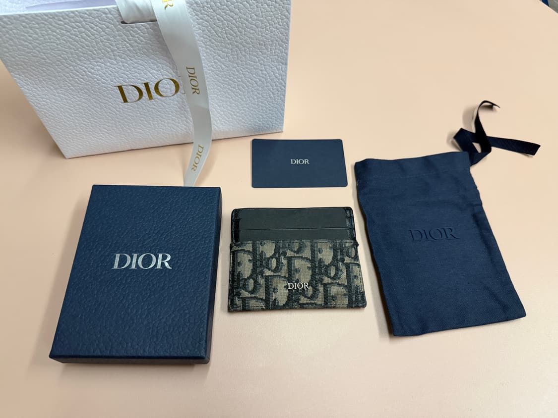 (정품) 디올 오블리크 카드지갑 반지갑 남성 지갑 상품이미지1