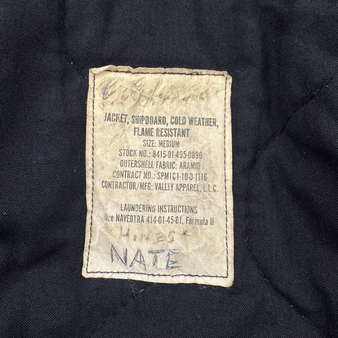 빈티지 USN 미 해군 쉽보드 콜드웨더 덱 자켓 (M)   상품이미지10
